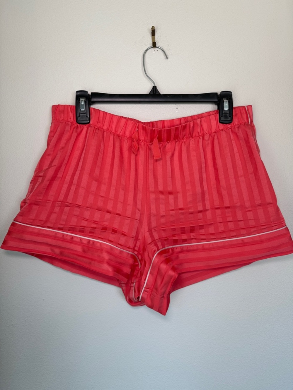 Victoria’s Secret Satin Striped Pajama Shorts Comfy Lingerie Loungewear